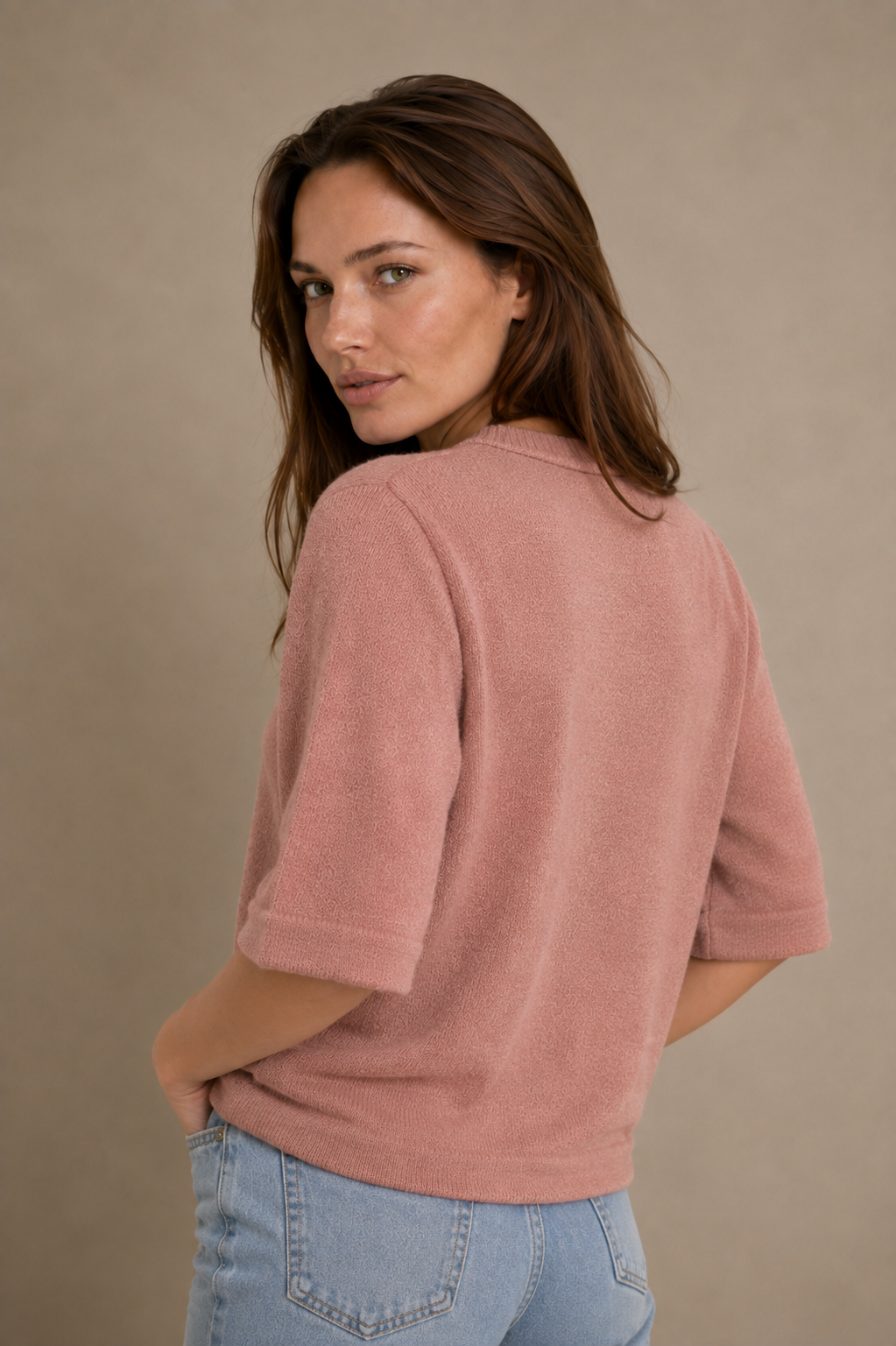 Le cardigan doux à manches 3/4