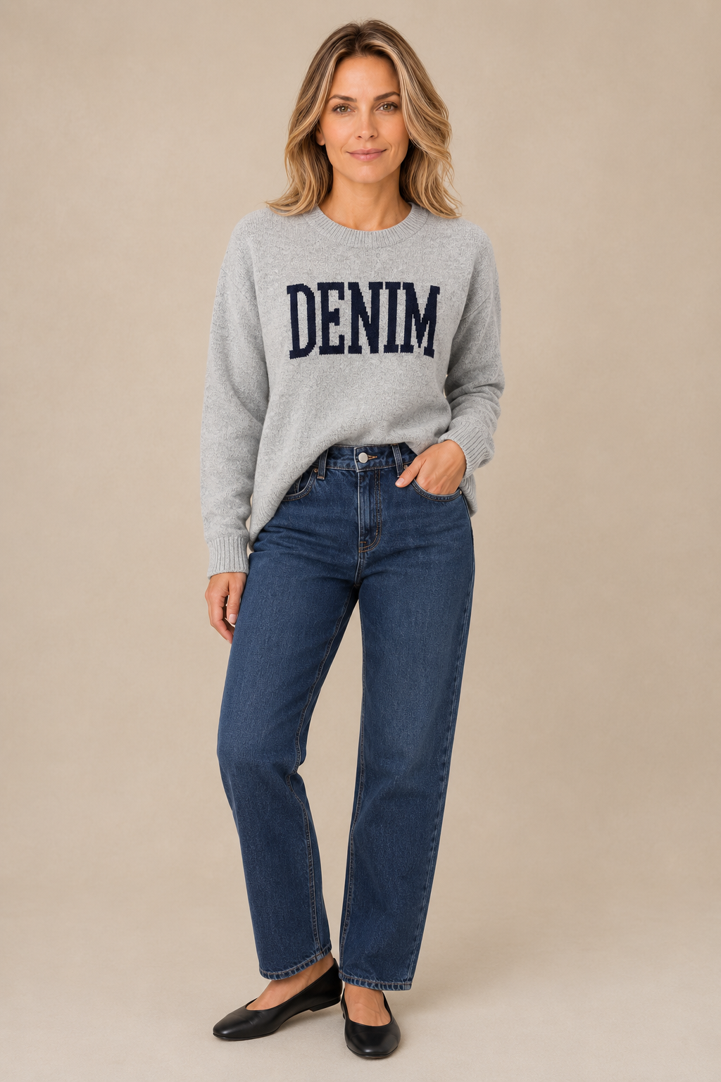 Le jean boyfriend noir | Modèle Béa