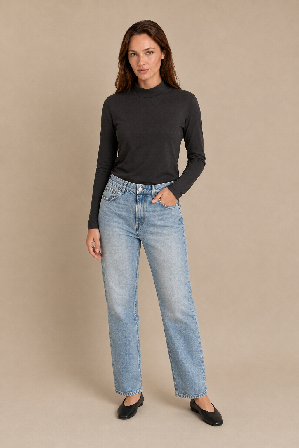 Le jean boyfriend noir | Modèle Béa