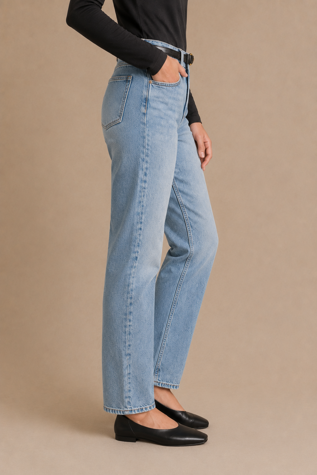 Le jean boyfriend noir | Modèle Béa