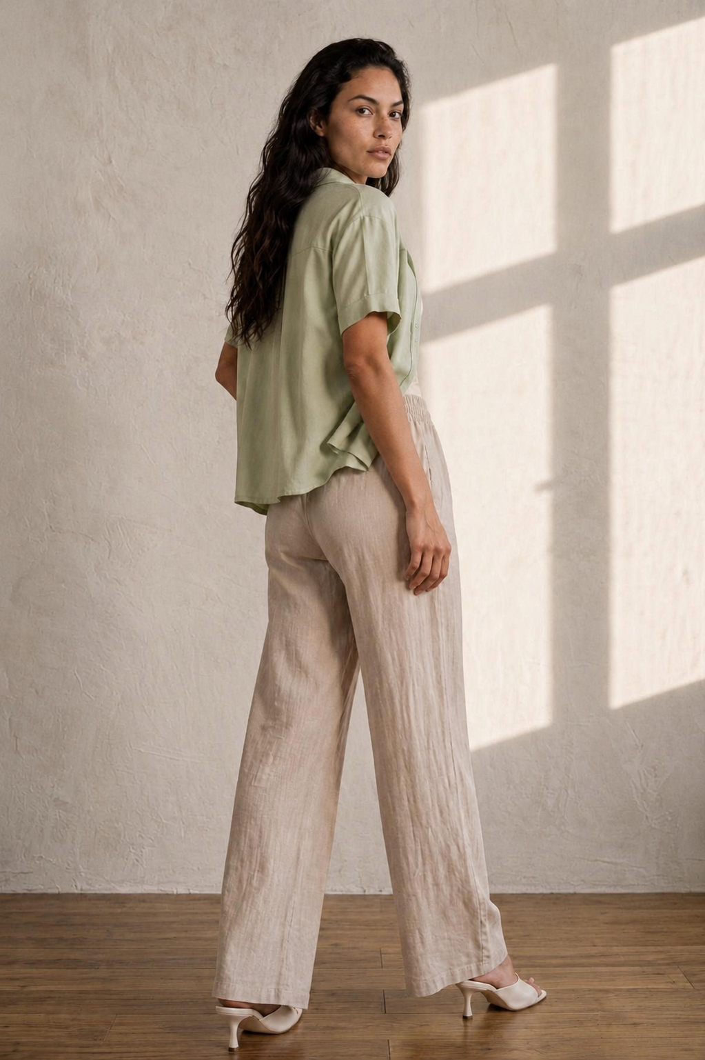 Light beige trousers