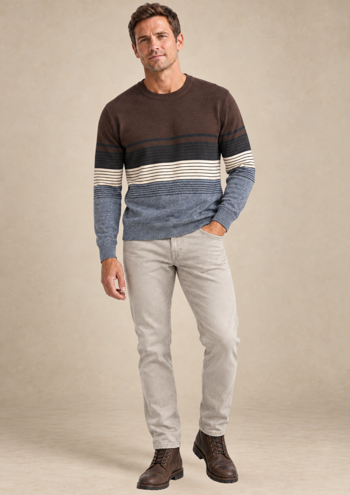 Le pantalon extensible style chino