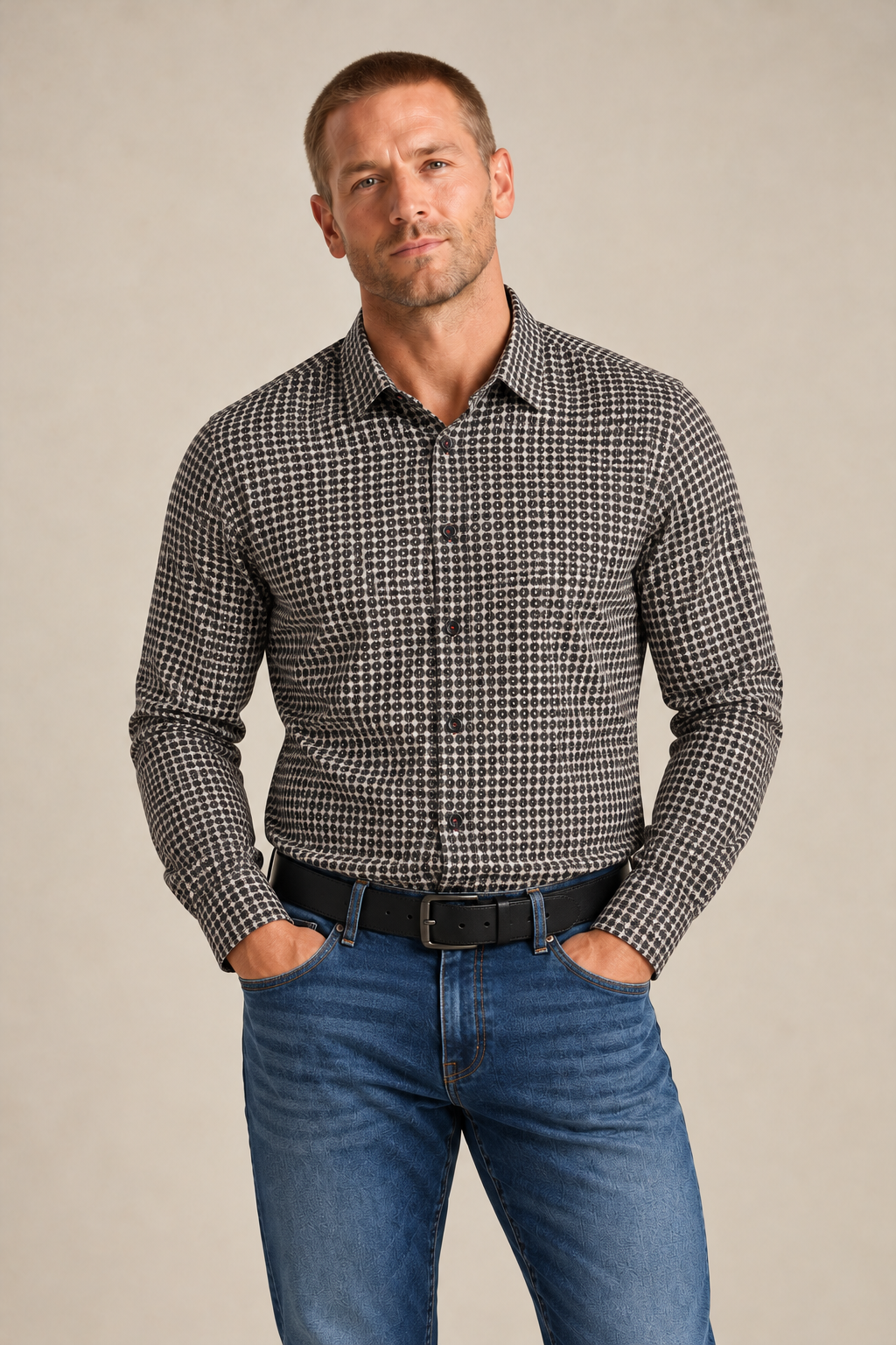 La chemise à motifs Pentagone
