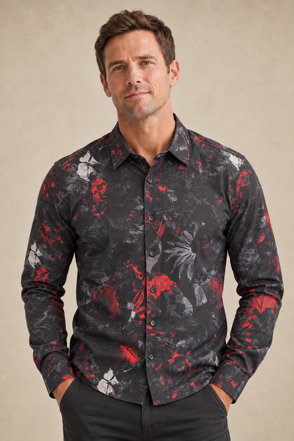 La chemise douce à motifs
