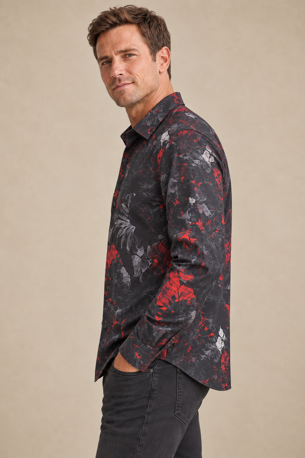 La chemise douce à motifs