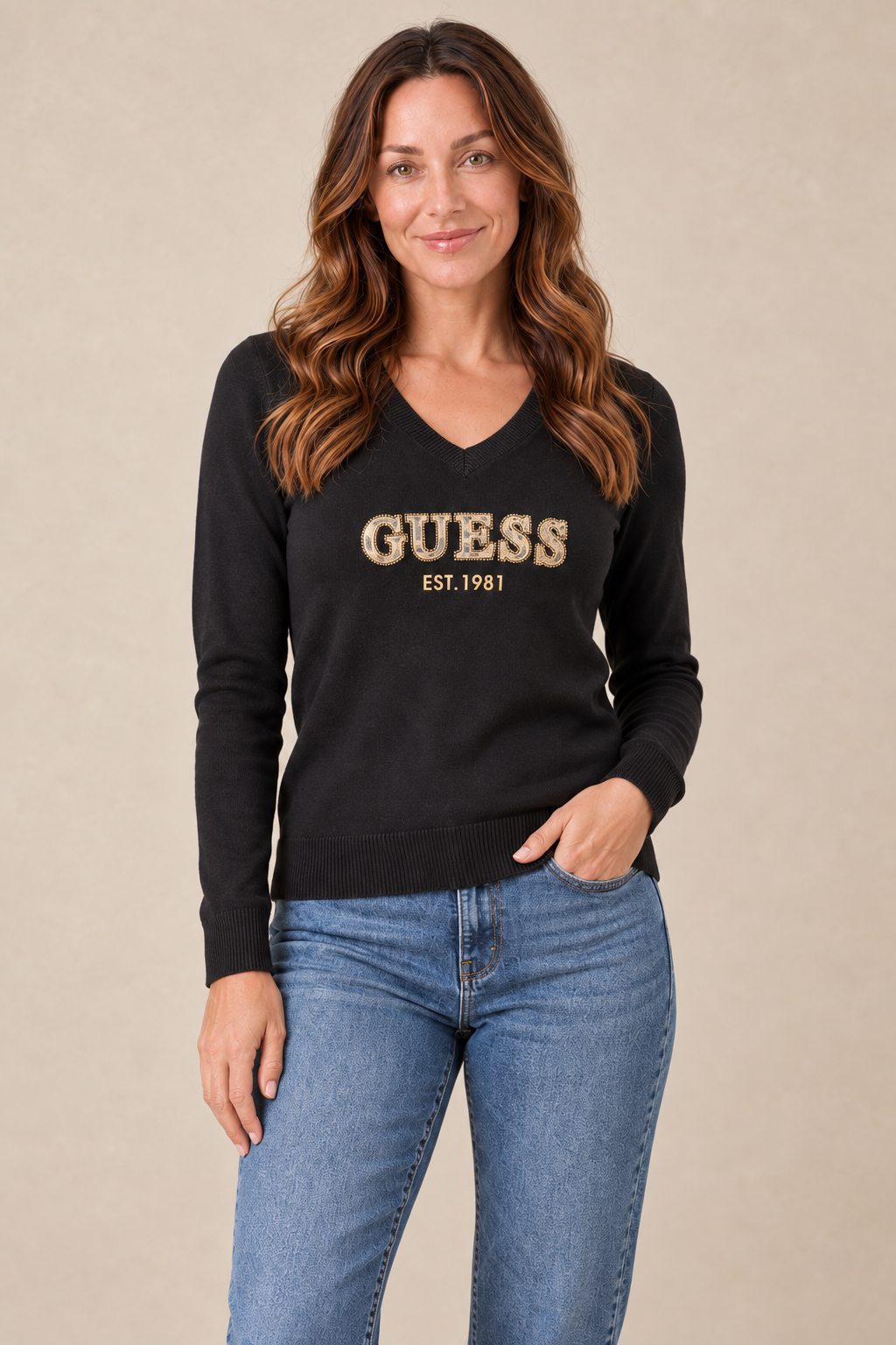 Le chandail à col V Guess