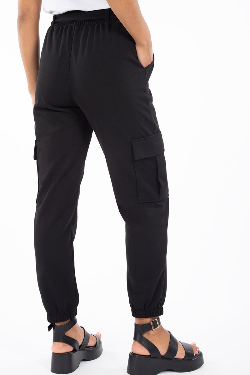 Black cargo joggers | Made in Quebec