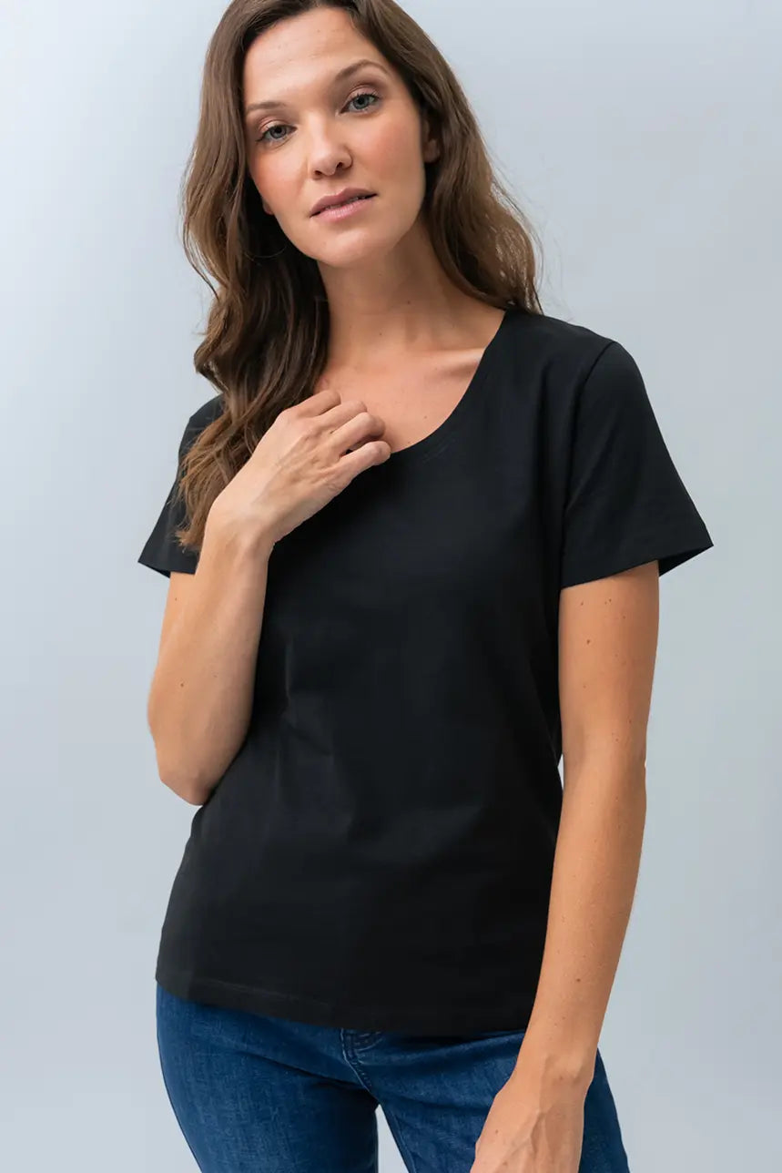 Le t-shirt basique col rond