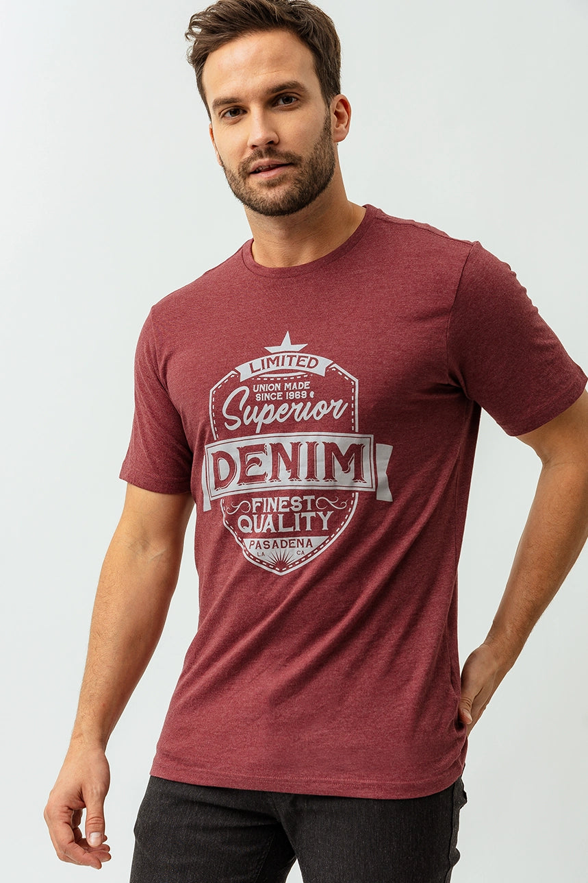 The “Superior Denim” printed t-shirt
