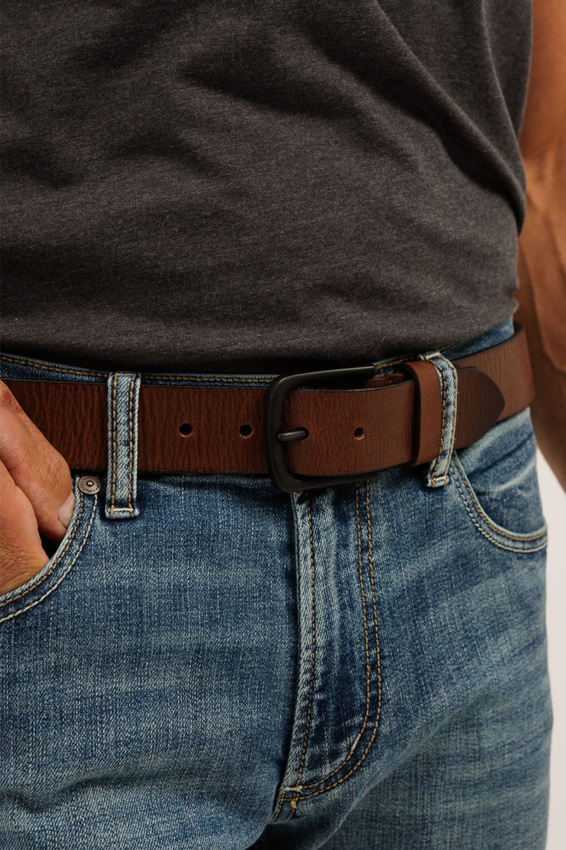 Ceinture étoile Lune Boucle Double - Cuir PU Réglable Pour Hommes Et Femmes, Style Gothique Y2K