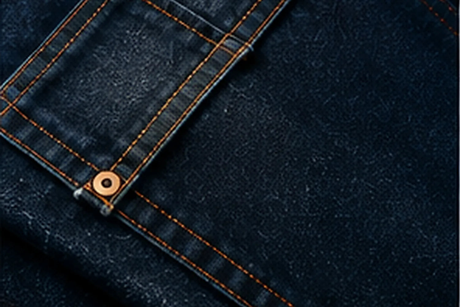 Détail rapproché d'un denim foncé