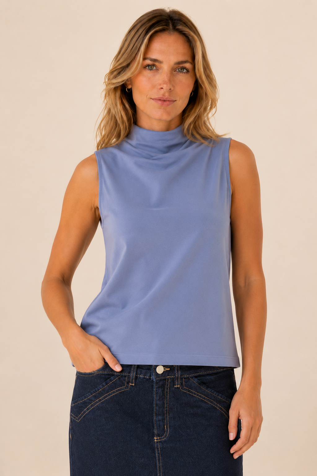 La camisole à col montant ultra douce