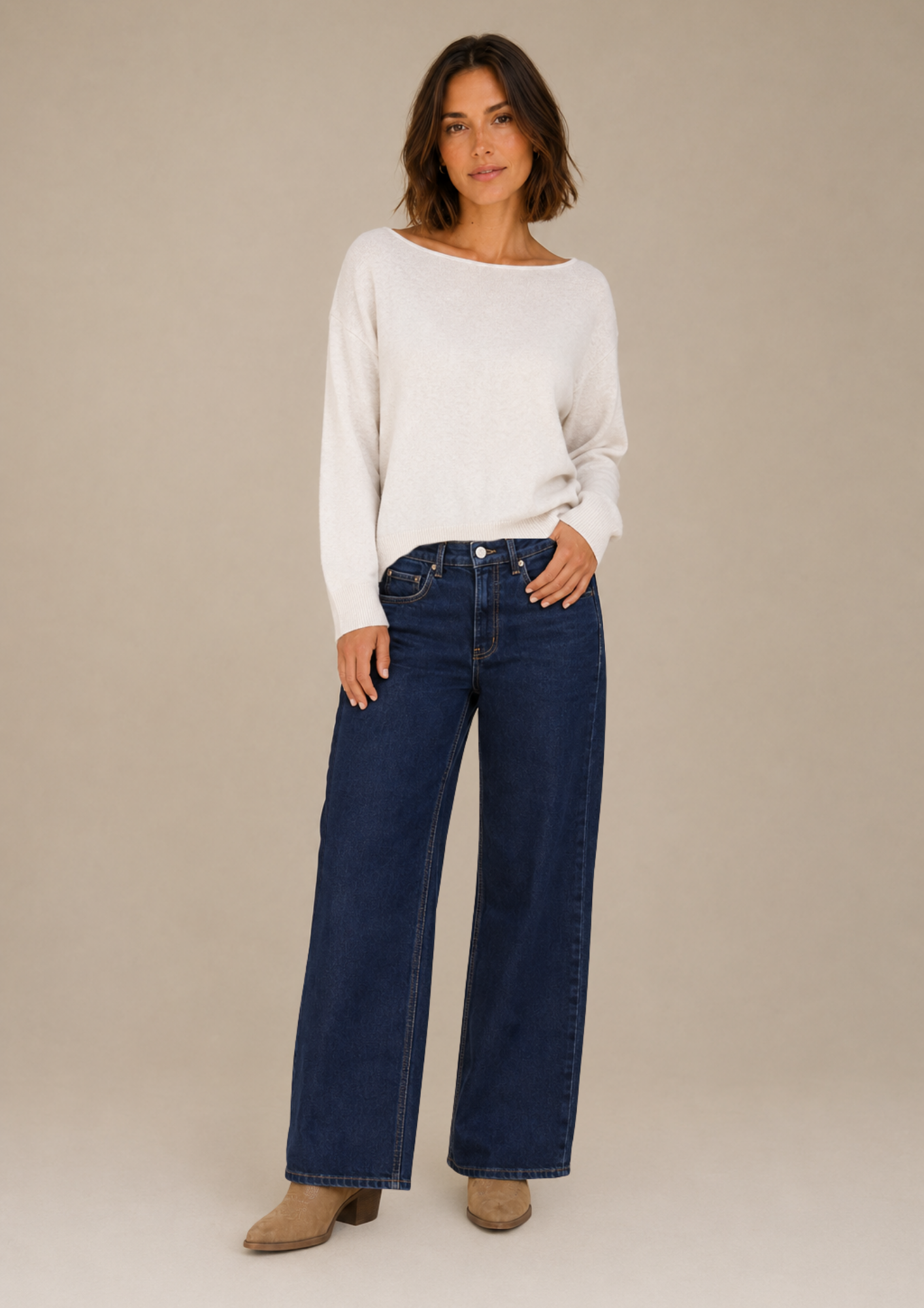 Le jean large | Modèle Lily