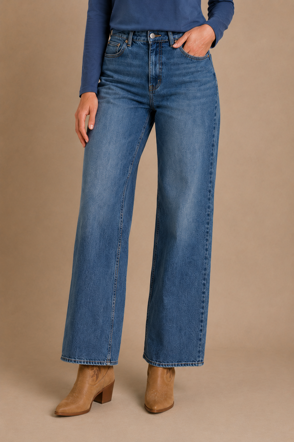 Le jean large | Modèle Lily