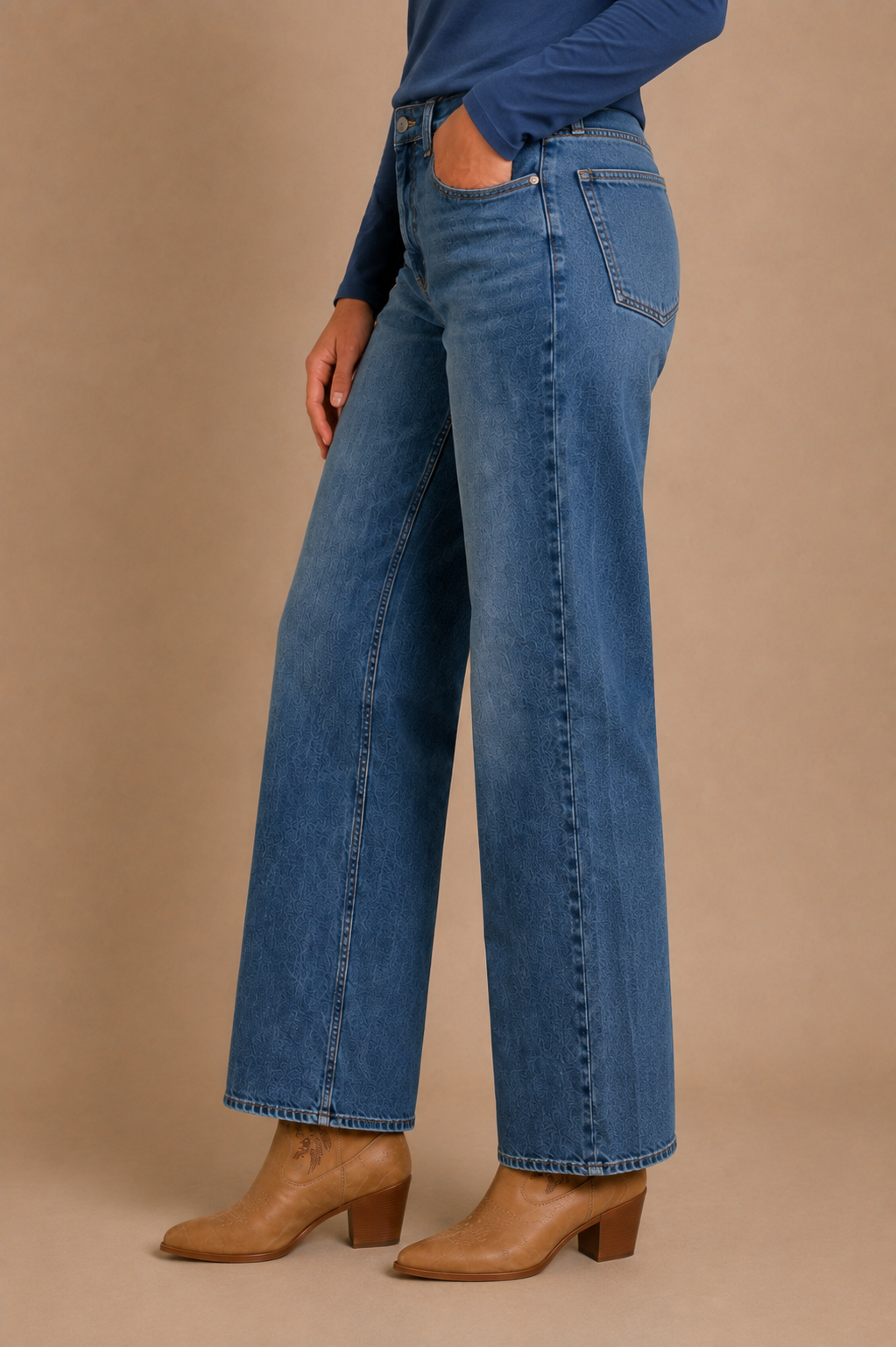 Le jean large | Modèle Lily