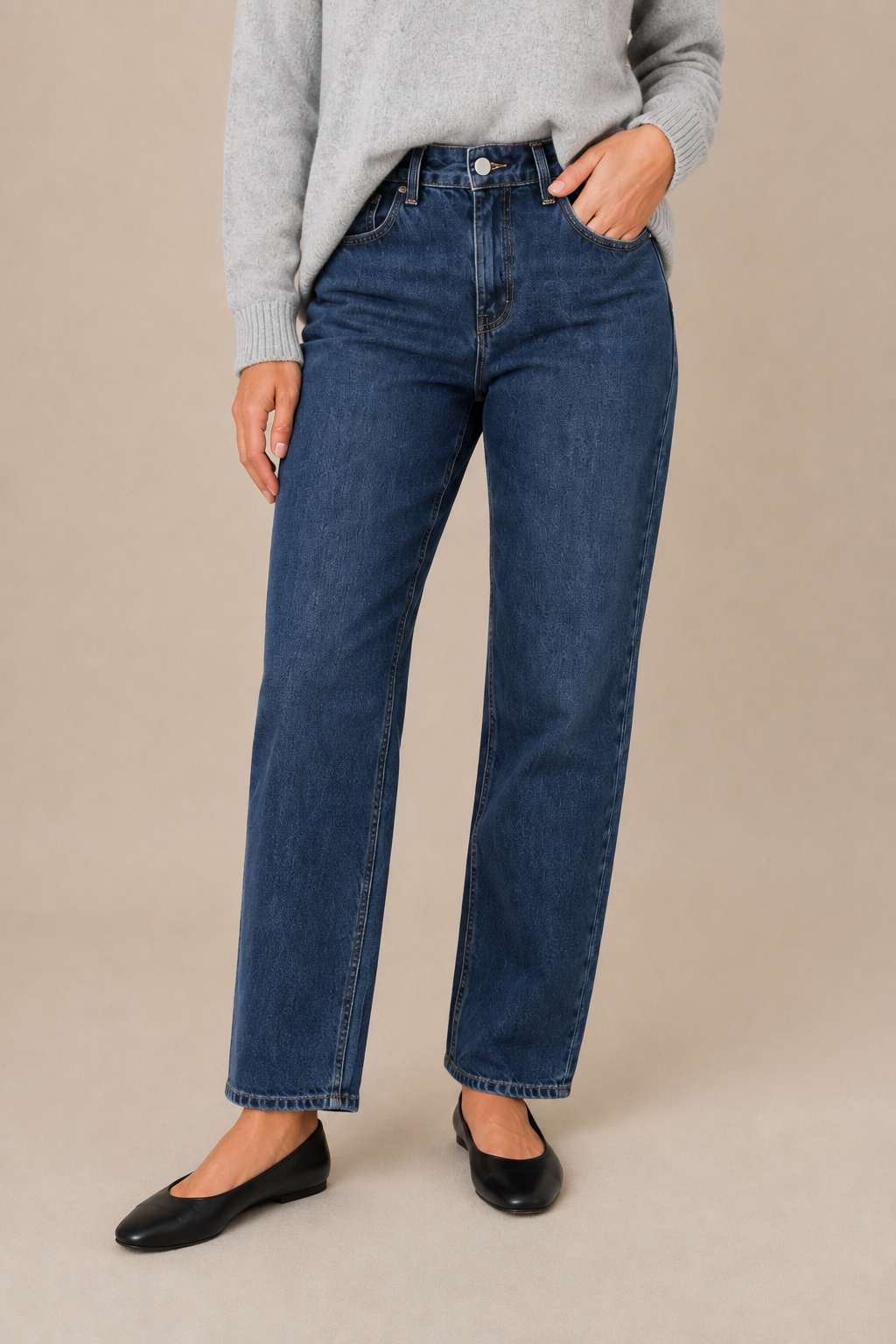Le jean boyfriend noir | Modèle Béa