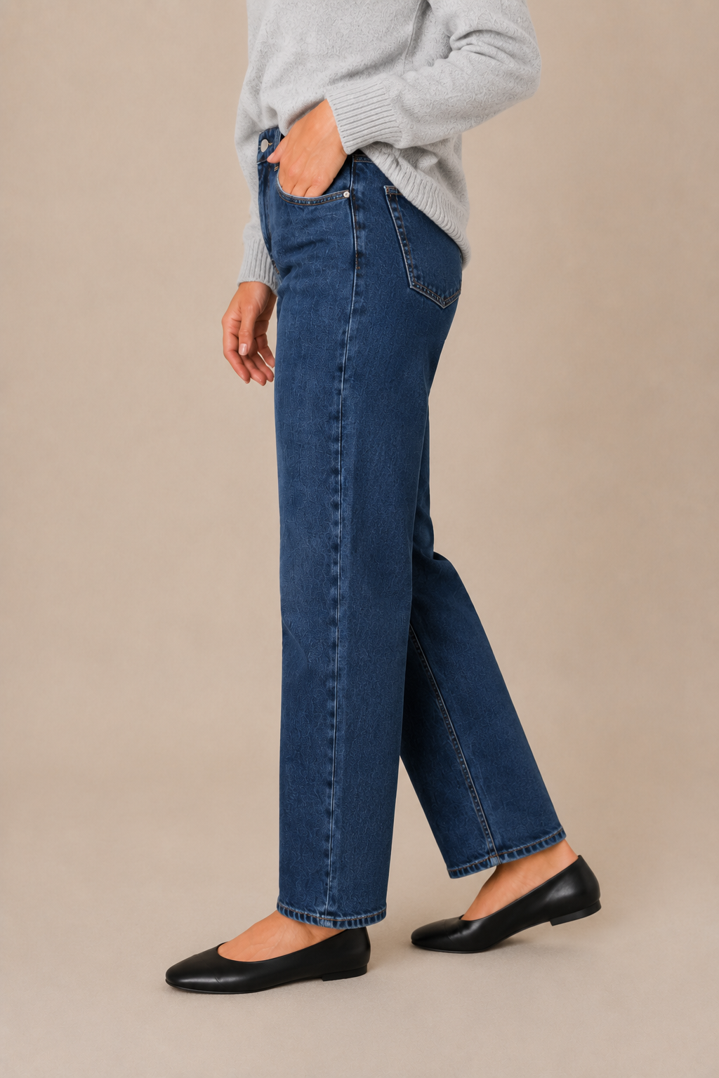 Le jean boyfriend noir | Modèle Béa