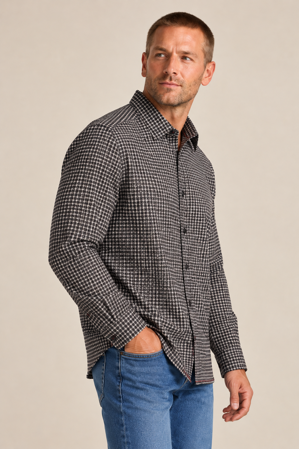 La chemise à motifs Pentagone