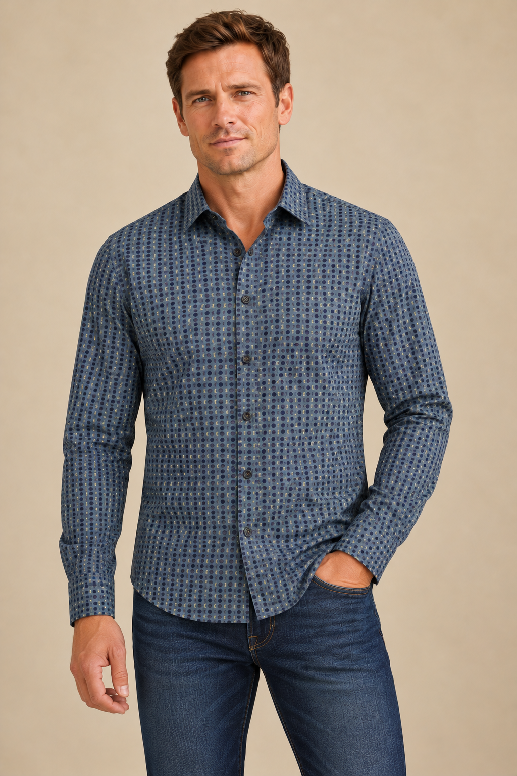 La chemise à motifs Pentagone