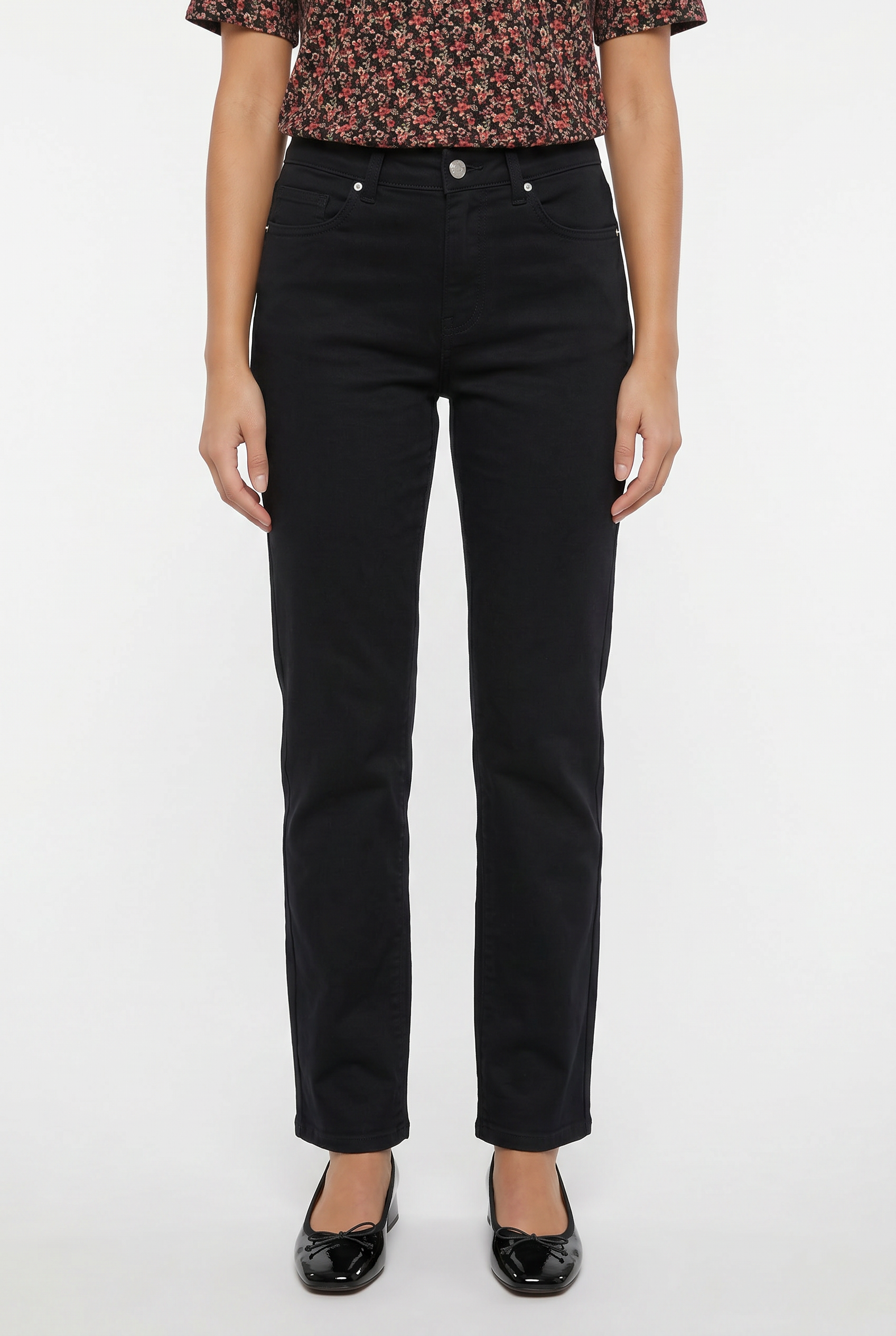 Le pantalon jambe large Lois en Twill | Modèle Georgia