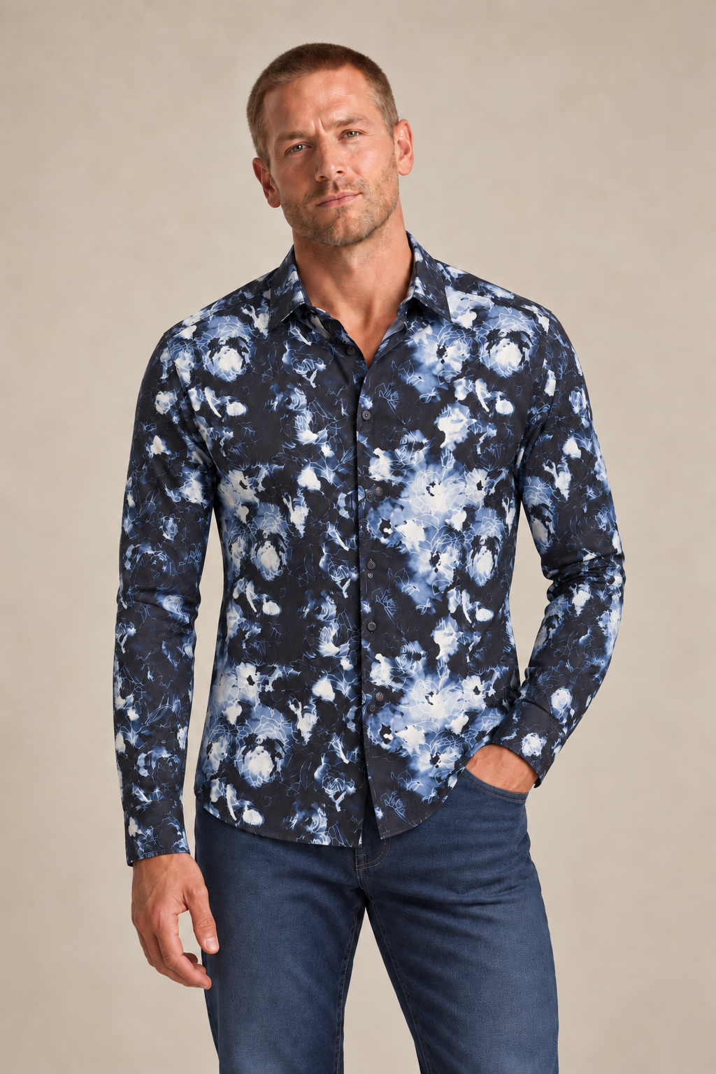 La chemise douce à motifs