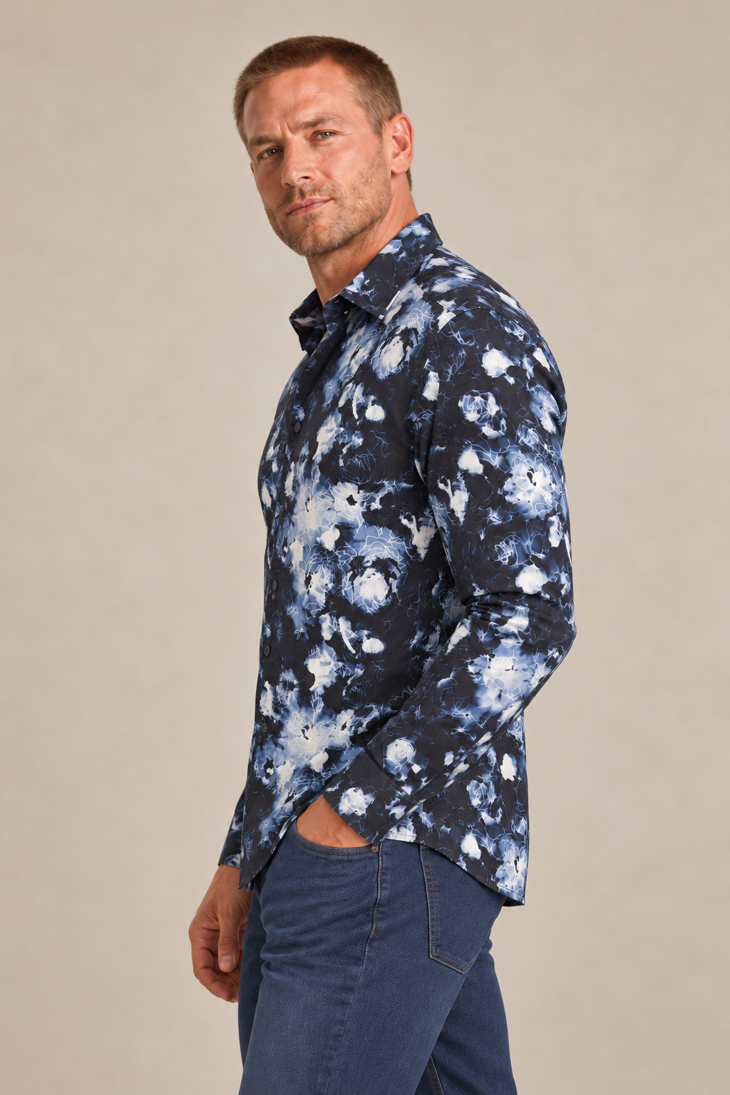 La chemise douce à motifs