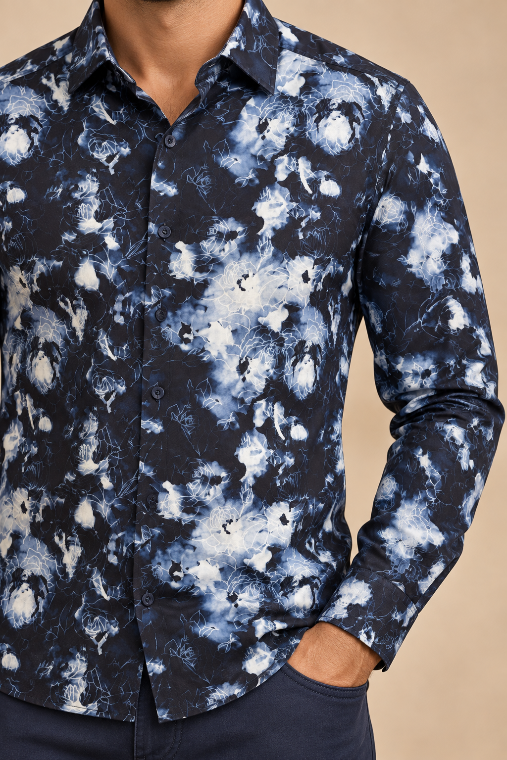 La chemise douce à motifs
