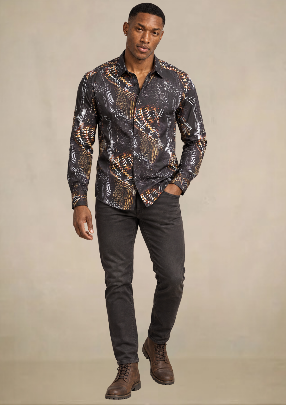 La chemise douce à motifs