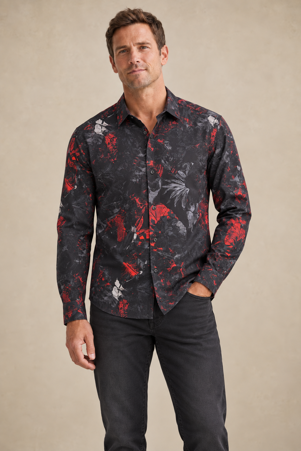 La chemise douce à motifs