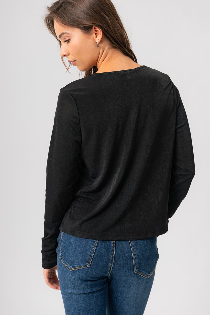 Le cardigan scintillant écourté boléro noir boléro chic