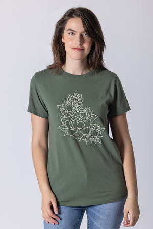 T-shirt imprimé floral | 2 couleurs