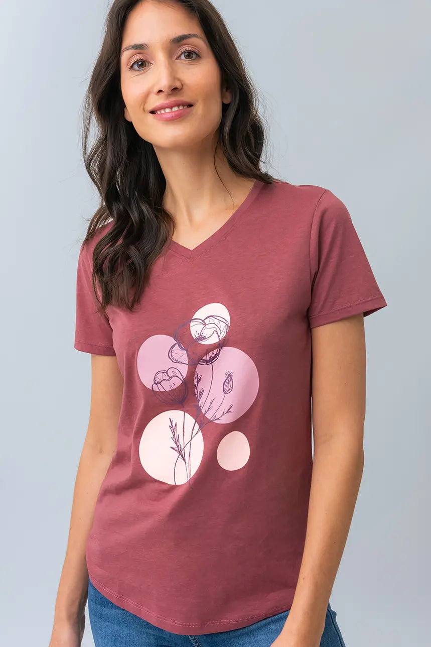 T shirt imprimé femme on sale