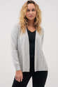 Cardigan Léger Femme Gris - Ouvert Devant, Tricot Doux, Coupe Ample Pour Printemps/été/automne - 6