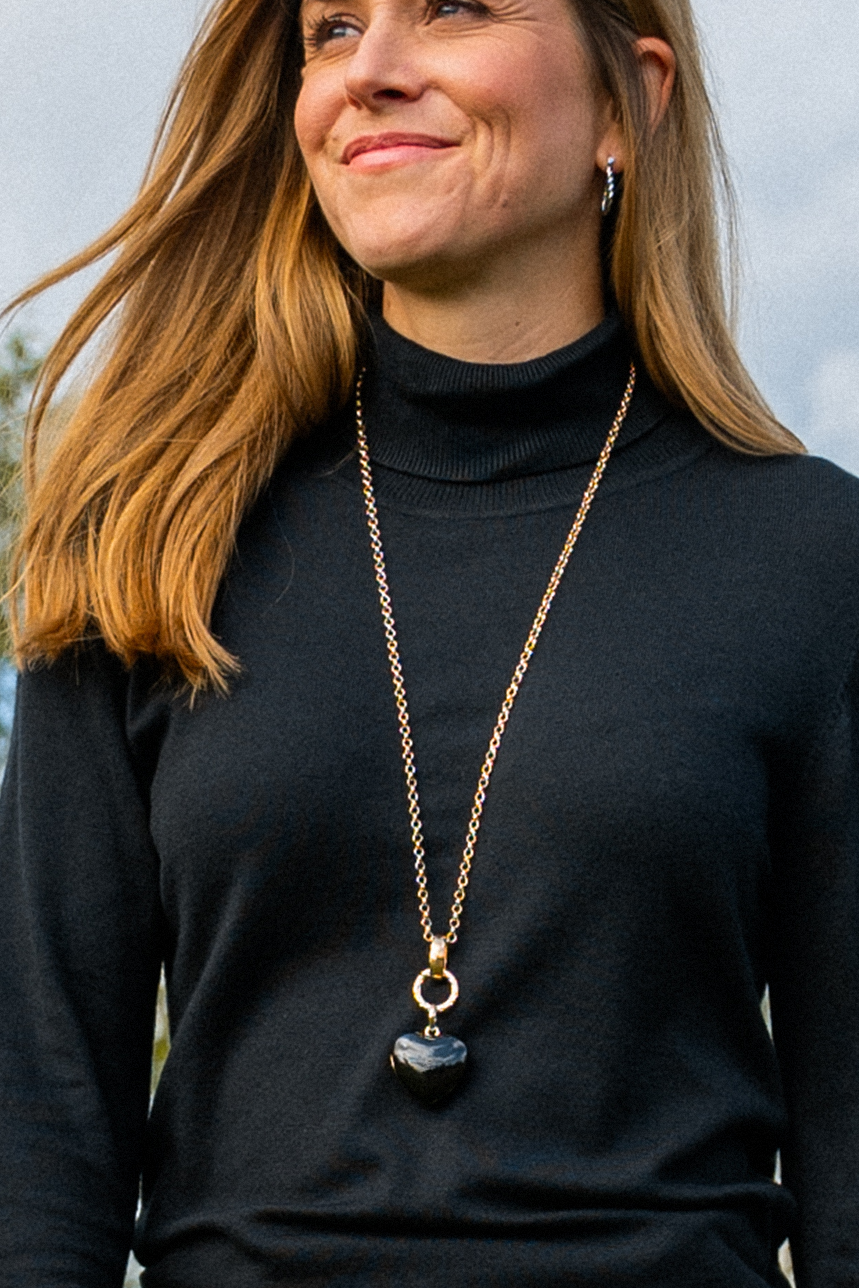 The XL heart pendant necklace