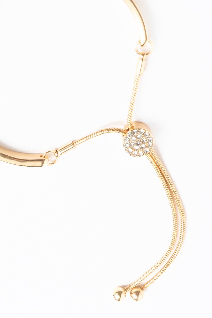 The adjustable multi-crystal bracelet