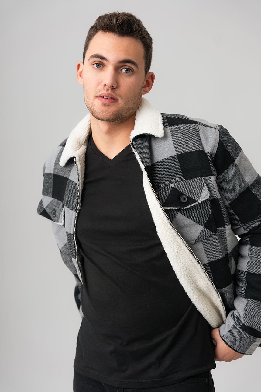 The sherpa lined plaid coat Shop it Pentagone