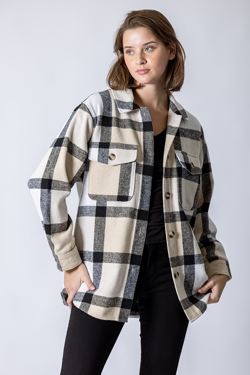 Le manteau leger a carreaux