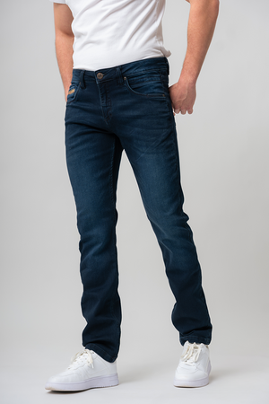 Le jeans étroit taille régulière | Modèle G_Fit