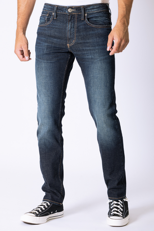 Jeans étroit foncé légèrement délavé | Modèle Konrad | Silver