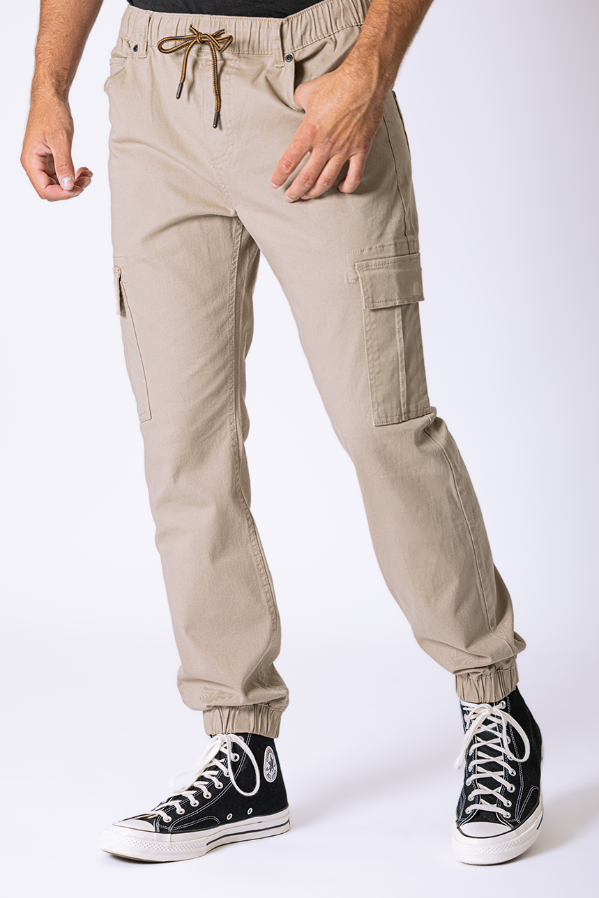 Colorful cargo jogger pants