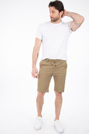 Comfort waist plain Bermuda shorts | 4 colors