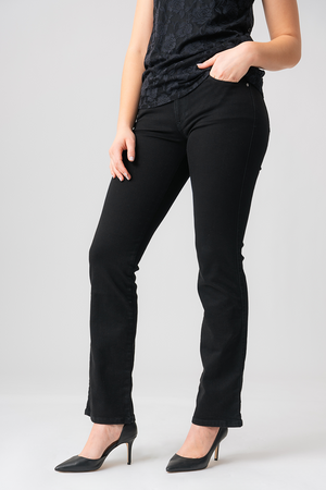 Straight black jeans | Sexy straight model