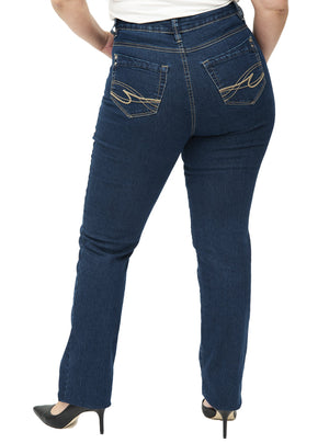 Jeans jambe droite | Taille haute