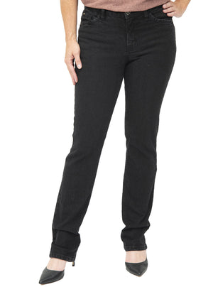 Straight leg jeans with contrast stitching | regular size