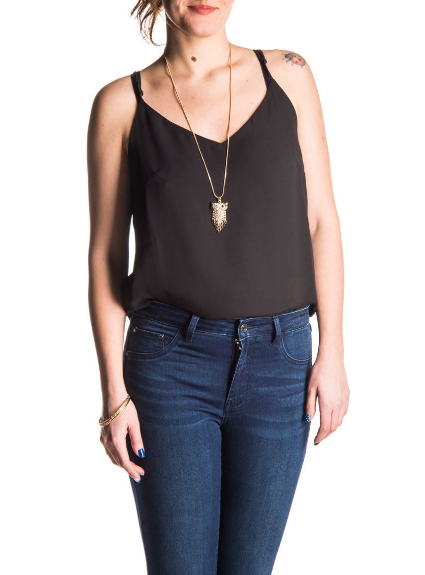 Pentagon Camisole with Thin Straps 