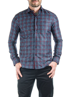 Checked fitted shirt