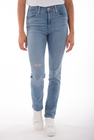 724 Le jeans droit taille haute