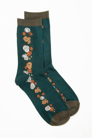 Floral print socks