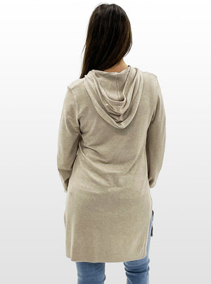 Tunique en tricot à capuchon | 2 couleurs
