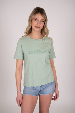 “Woman” embroidery T-shirt | 4 colors